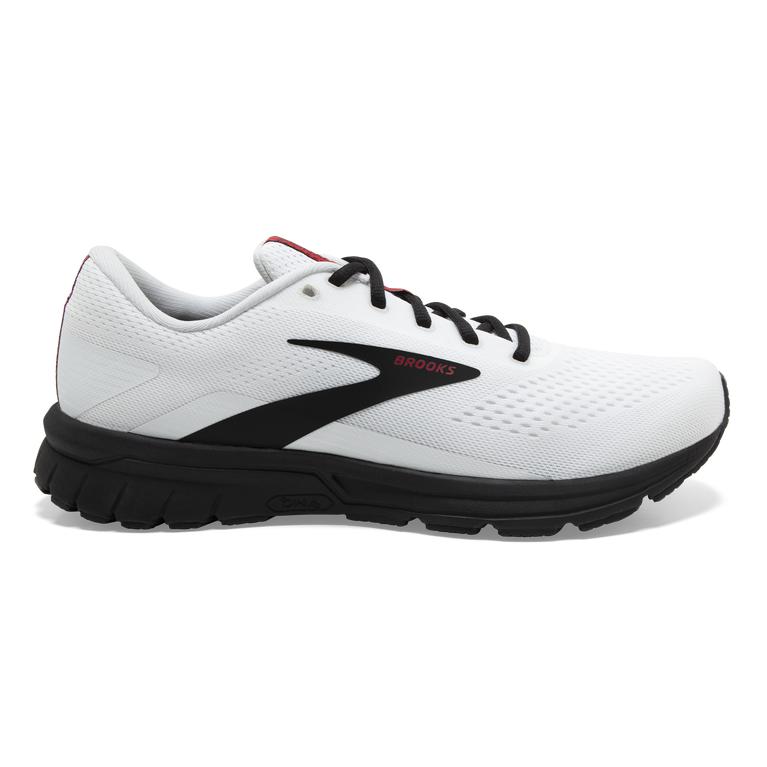 Brooks Men's Signal 3 Road Running Shoes - White/Black/Red (GPVI31058)